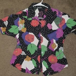 Vintage button up top